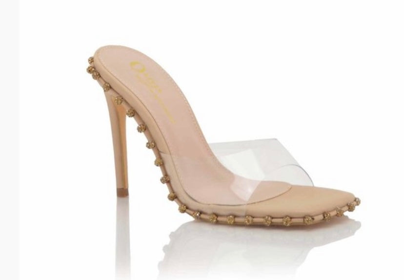 Nude High Heeled Sandal