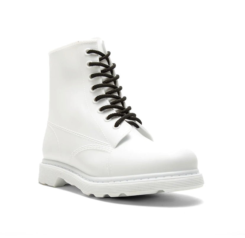 $25 White Rubber Booties