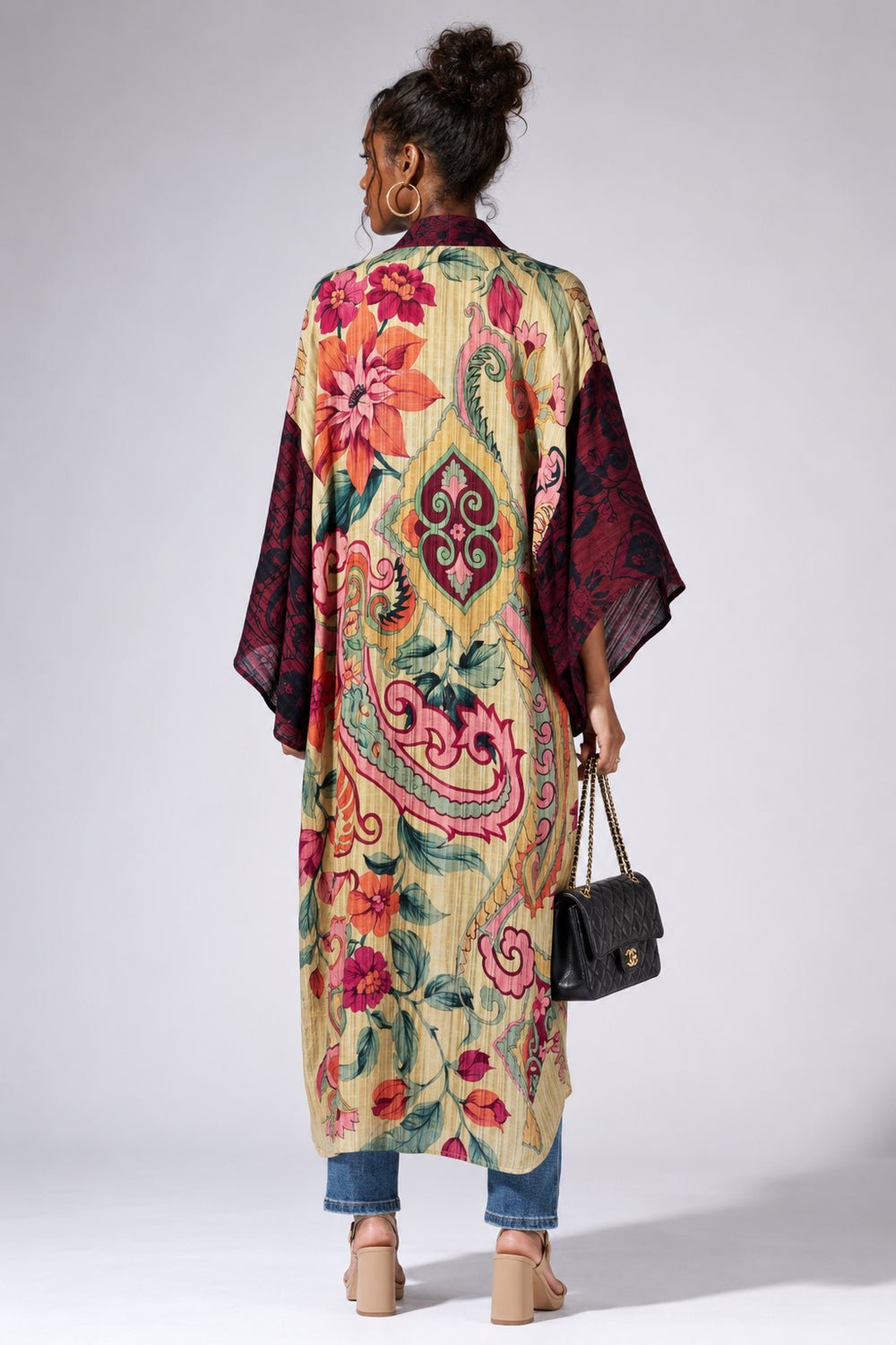 Boho Luxe Floral Kimono