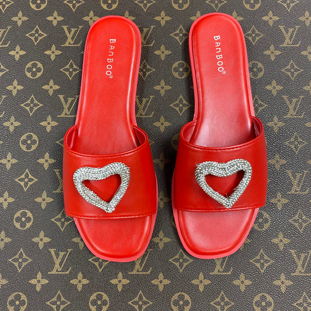 $25 Red Heart Sandals