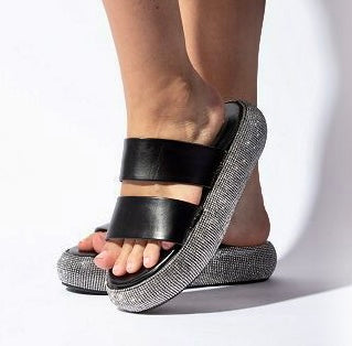 $45 Black Platform Sandals